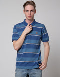 Nevada Jersey Stripe Polo Shirt Pria