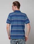 Nevada Jersey Stripe Polo Shirt Pria
