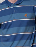 Nevada Jersey Stripe Polo Shirt Pria