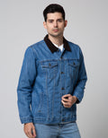 Nevada Denim Jacket With Corduroy On Collar