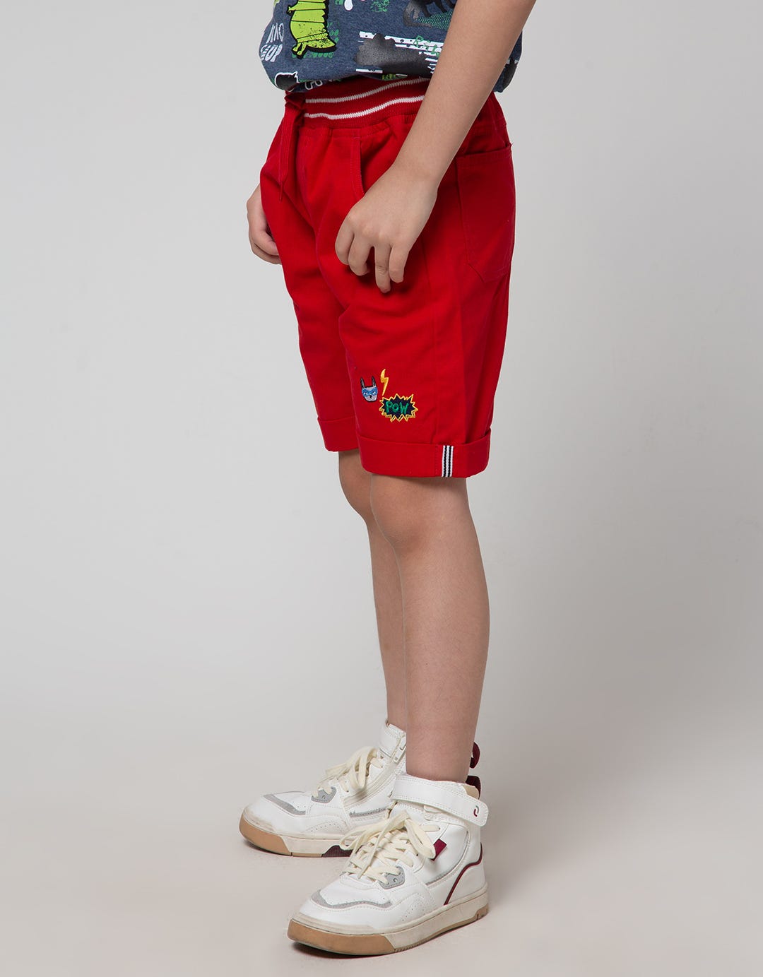 Little M Short Pants Rib Border Bunny
