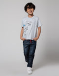Little M Long Denim Reguler Rib Kombinasi