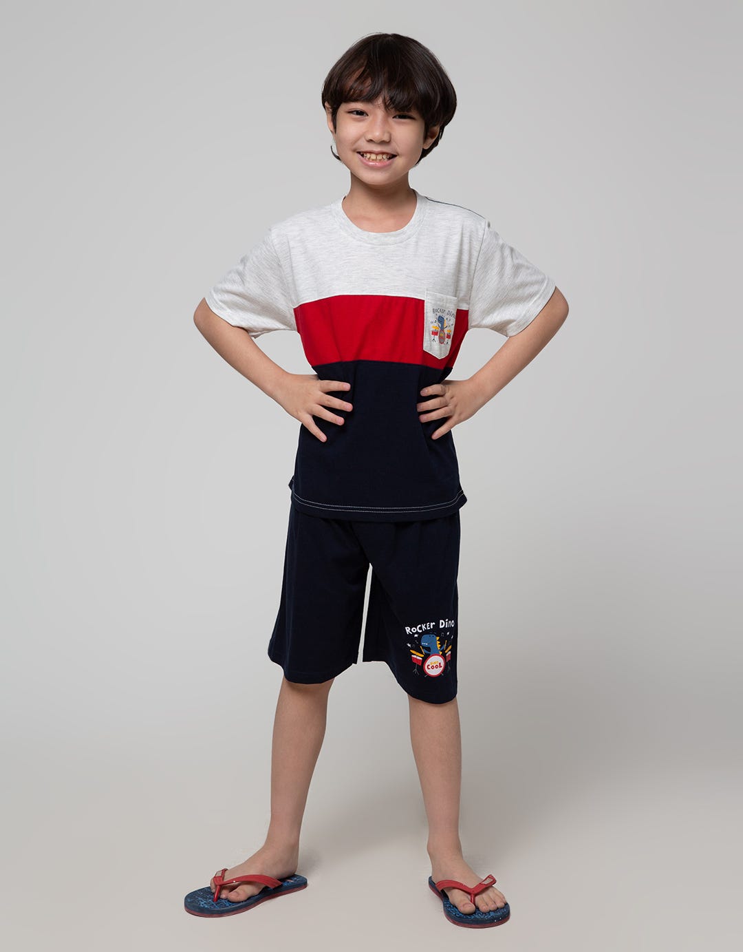Little M Tricolor Boys Clothing Set
