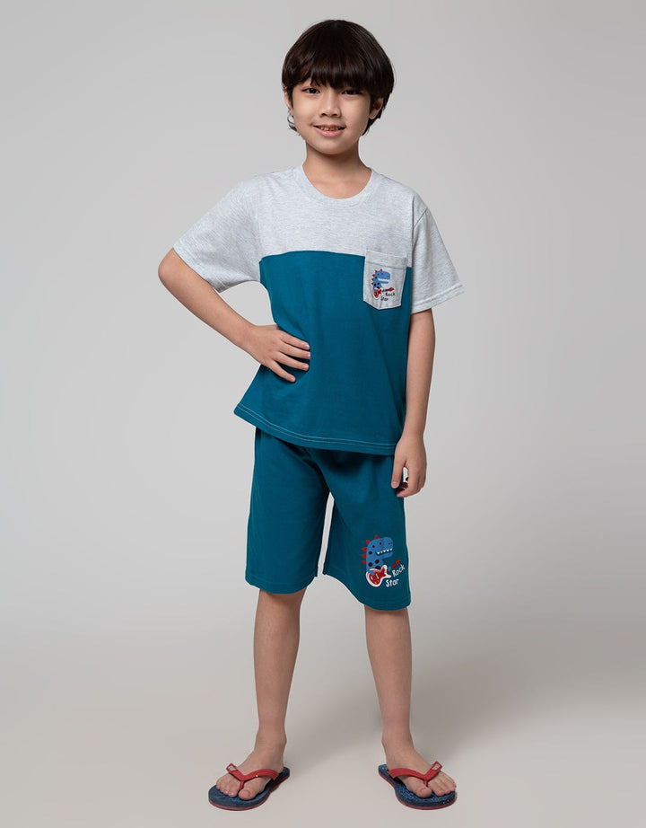 Little M Top-Bottom Set Cut N Sewn T-Shirt