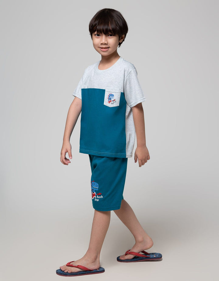 Little M Top-Bottom Set Cut N Sewn T-Shirt