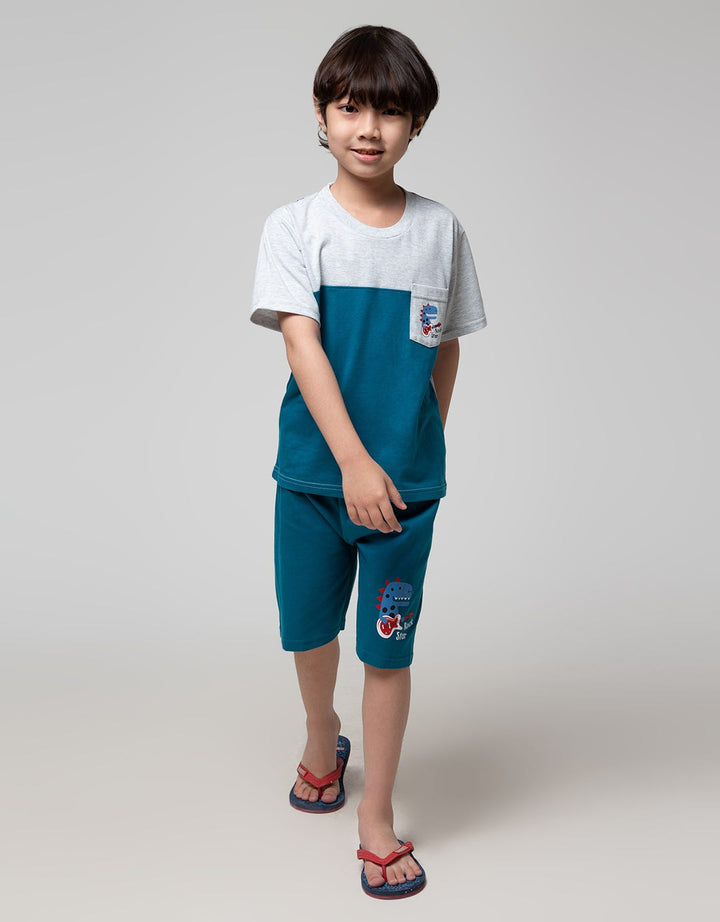 Little M Top-Bottom Set Cut N Sewn T-Shirt