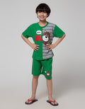Little M Bear Cut Sewn Satu Set Pakaian Anak