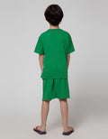 Little M Bear Cut Sewn Satu Set Pakaian Anak