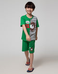 Little M Bear Cut Sewn Satu Set Pakaian Anak