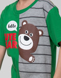 Little M Bear Cut Sewn Satu Set Pakaian Anak