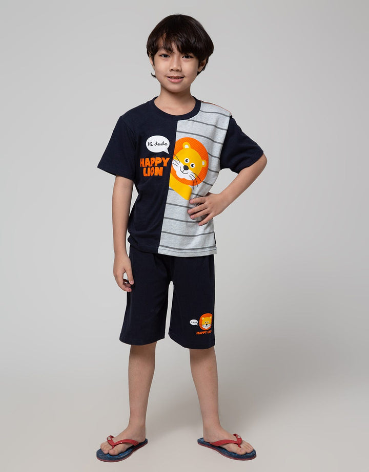 Little M Top-Bottom Set T-Shirt Cut N Sewn Tiger