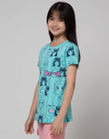 Aero Short Sleeve T-Shirt Anime Komik Girl
