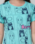 Aero Short Sleeve T-Shirt Anime Komik Girl