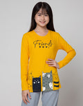 Aero Long Sleeve T-Shirt Print Cat Friends