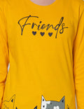 Aero Long Sleeve T-Shirt Print Cat Friends