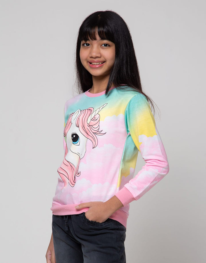 Aero Ombre Unicorn Sweater Anak Perempuan