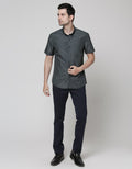 Stanley Adams Short Sleeve Shirt Stripe Slim