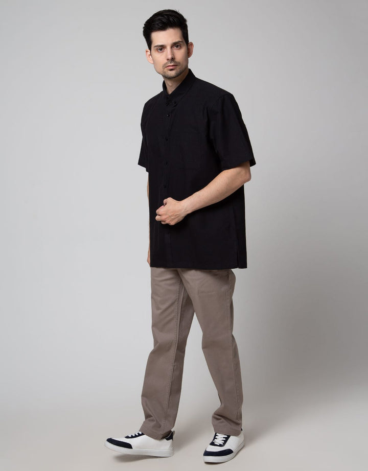 Stanley Adams Short Sleeve Shirt Solid Reg Sasslinb