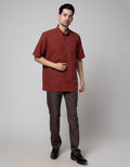 Stanley Adams Short Sleeve Shirt Solid Regular