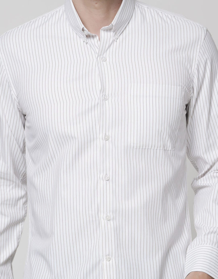 Stanley Adams Long Sleeve Shirt Texture Slim