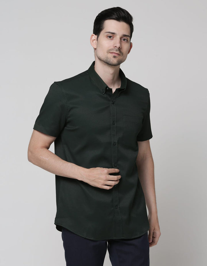 Stanley Adams Short Sleeve Shirt Texture Slim