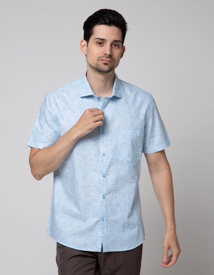 Stanley Adams Short Sleeve Shirt Texture Slim