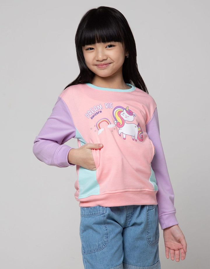 Little M Cut Sewn Sweater Anak Perempuan
