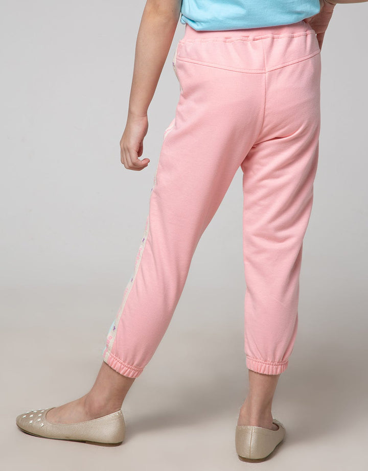 Little M Unicorn Print Jogger Anak Perempuan