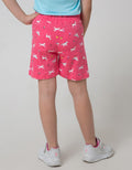Little M Print Uni Celana Pendek Anak Perempuan