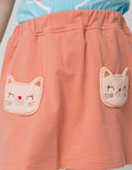 Little M Knit Cat Girls Skirt