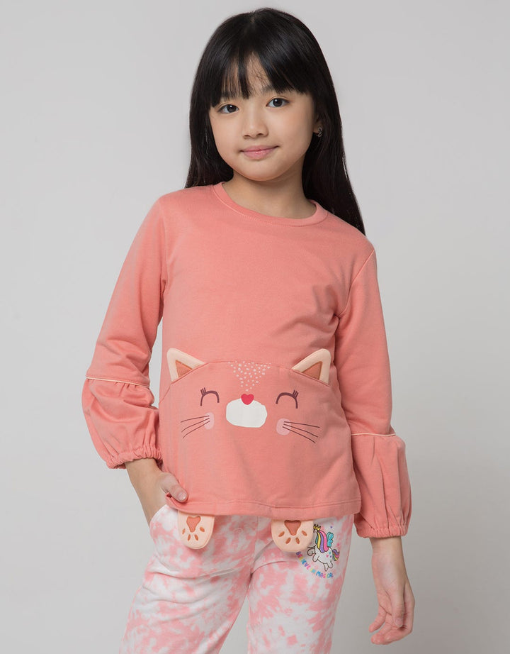Little M Aps Sleeve Kaos Anak Perempuan
