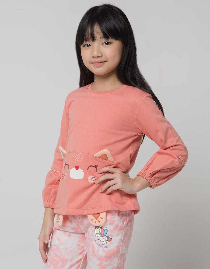 Little M Aps Sleeve Kaos Anak Perempuan