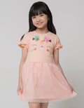 Little M Tile Flower Dress Anak Perempuan