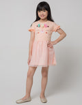 Little M Tile Flower Dress Anak Perempuan