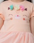 Little M Tile Flower Dress Anak Perempuan
