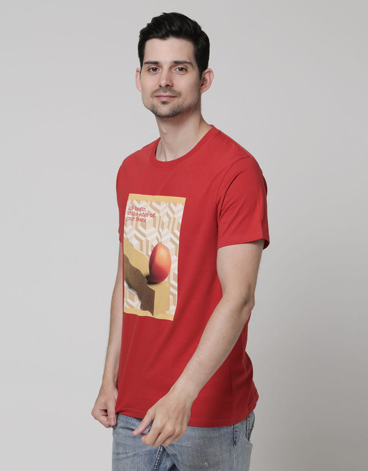 T Zone Short Sleeve T-Shirt Photoprint Theme College Art - Ball