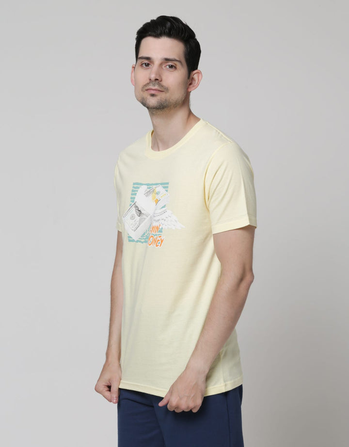 T Zone Short Sleeve T-Shirt Theme College Art Money