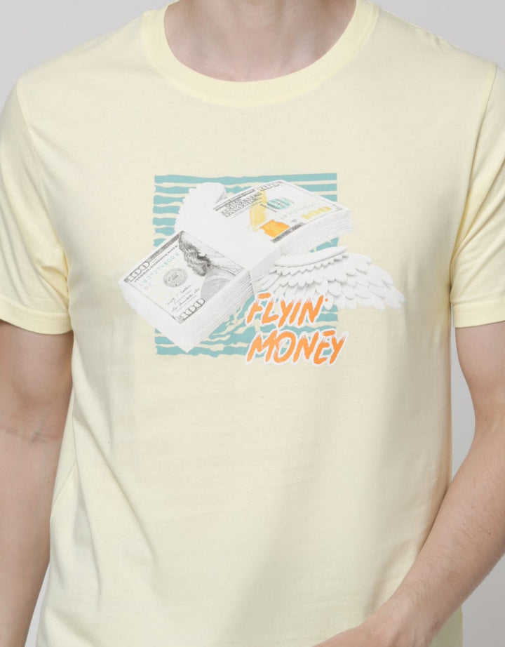 T Zone Short Sleeve T-Shirt Theme College Art Money