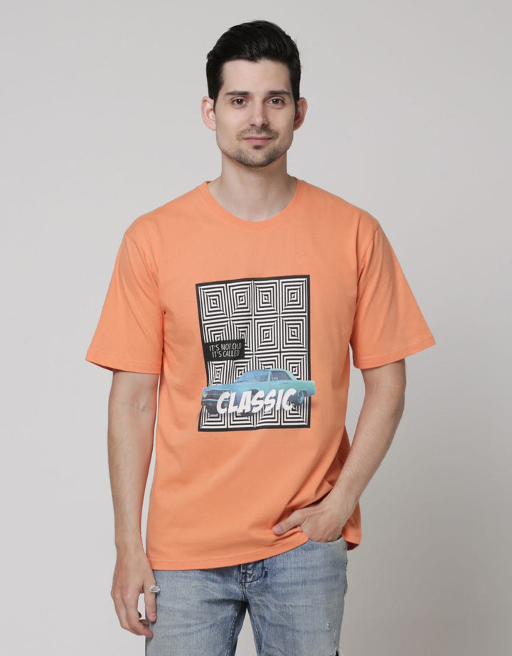 T Zone Short Sleeve T-Shirt Photoprint Theme College Art - Classic