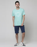 T Zone Short Sleeve T-Shirt Big Size Print Theme Geometry - The Greatman