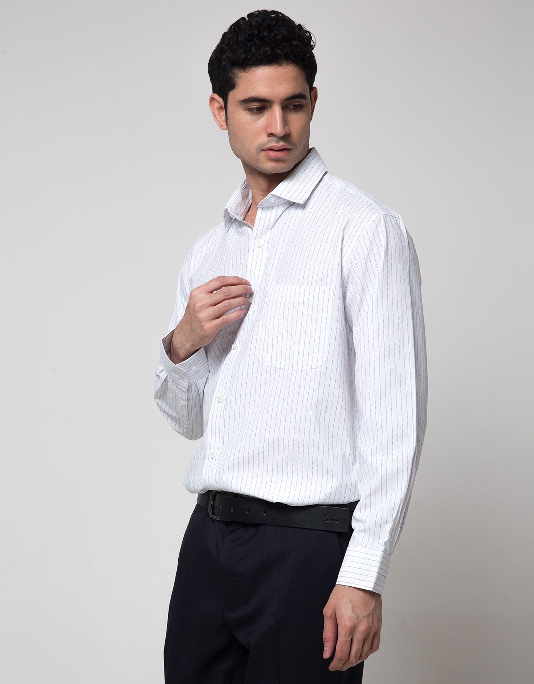 Cole Stripe Regular Kemeja Pria