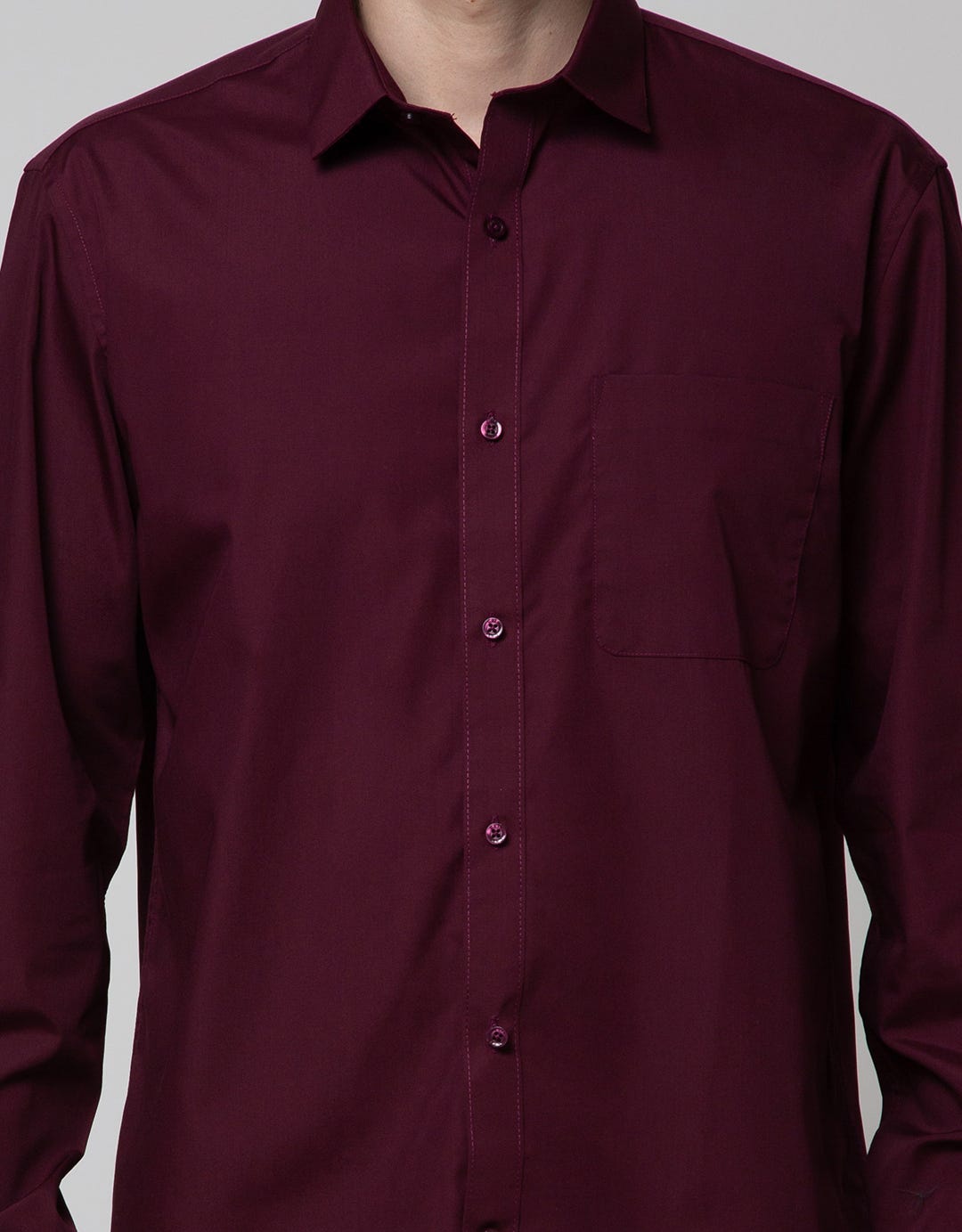 Cole Long Sleeve Shirt Solid Reg