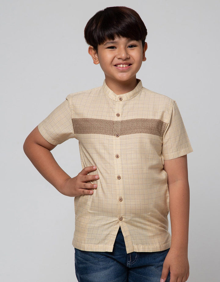 Nevada Short Sleeve Shirt Bamus Slub Fullprint List Dada