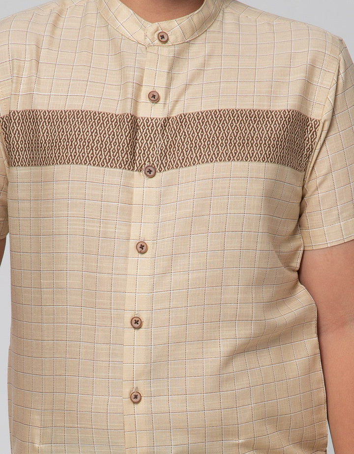 Nevada Short Sleeve Shirt Bamus Slub Fullprint List Dada