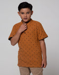 Nevada Short Sleeve T-Shirt Print Henley Fullprint Geometri