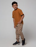 Nevada Short Sleeve T-Shirt Print Henley Fullprint Geometri