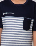 Nevada Short Sleeve T-Shirt Yarndyed Stripe With Pocket