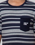 Nevada Short Sleeve T-Shirt Yarndyed Stripe With Pocket