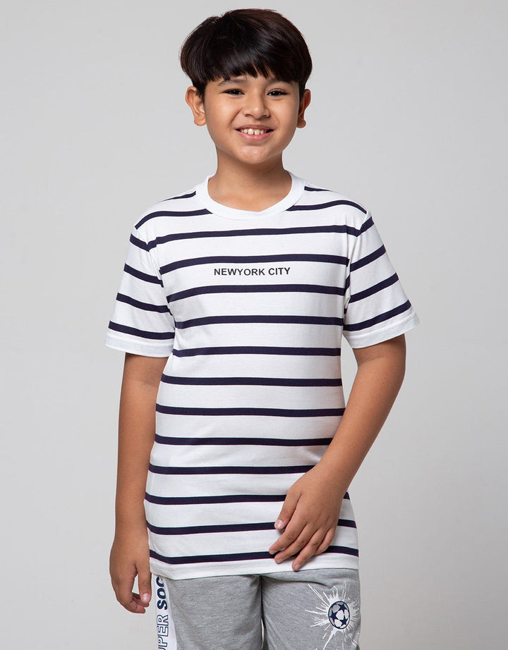 Nevada Short Sleeve T-Shirt Yarndyed Stripe