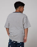 Nevada Short Sleeve T-Shirt Yarn Dyed Stripe Pocket Oversized